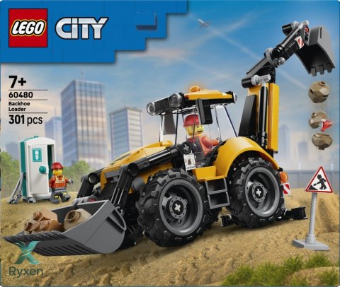 Klocki city 60480 Żółta koparko-ładowarka LEGO