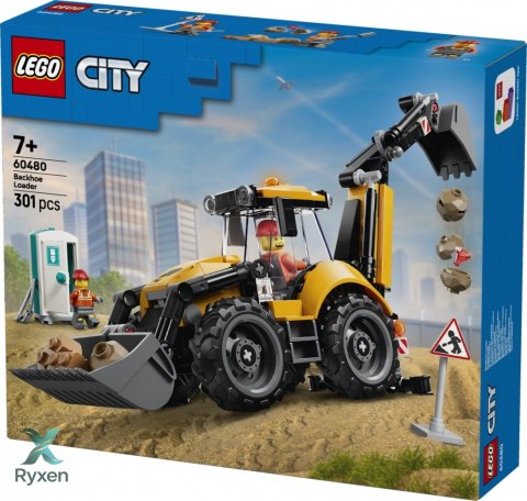 Klocki city 60480 Żółta koparko-ładowarka LEGO