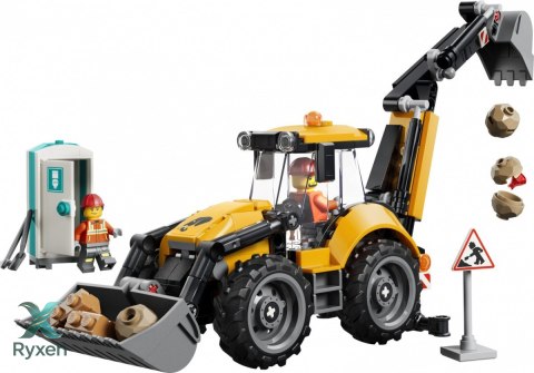 Klocki city 60480 Żółta koparko-ładowarka LEGO