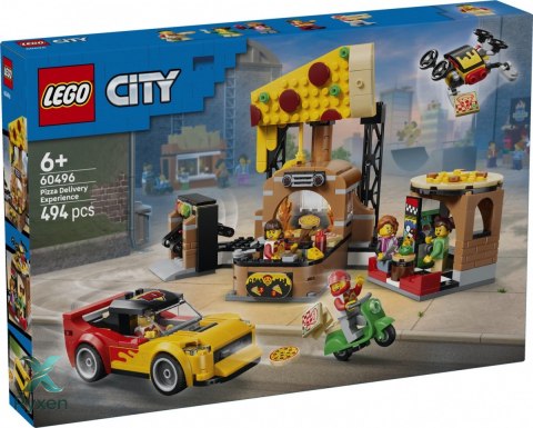 Klocki city 60496 dostawa pizzy z pojazdami LEGO