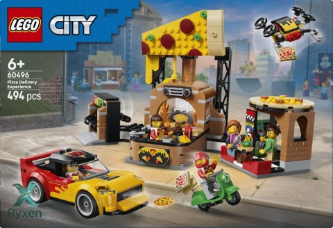Klocki city 60496 dostawa pizzy z pojazdami LEGO