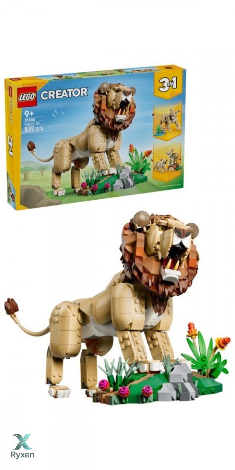 Klocki creator 31386 dzikie zwierzęta: dumny lew LEGO