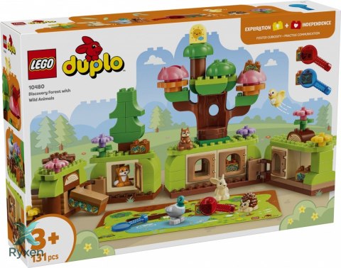 Klocki duplo 10480 las odkrywców z dzikimi zwierzętami LEGO