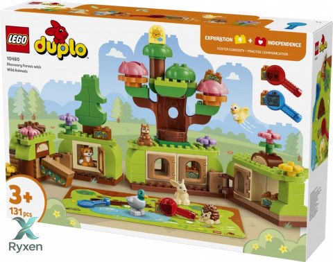 Klocki duplo 10480 las odkrywców z dzikimi zwierzętami LEGO