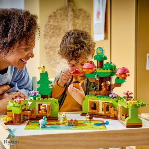 Klocki duplo 10480 las odkrywców z dzikimi zwierzętami LEGO