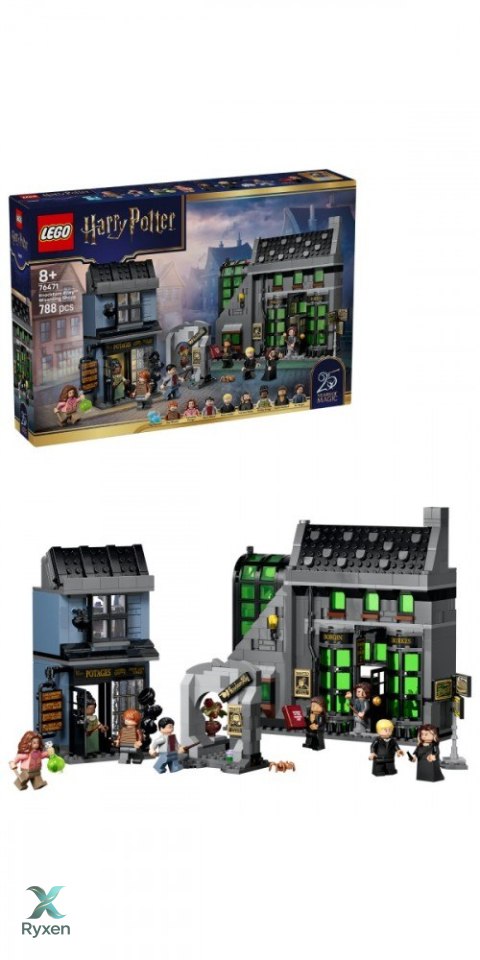 Klocki harry potter 76471 magiczne sklepy na ulicy Śmiertelnego nokturnu LEGO