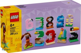 Klocki iconic 40807 urodzinowe cyferki LEGO