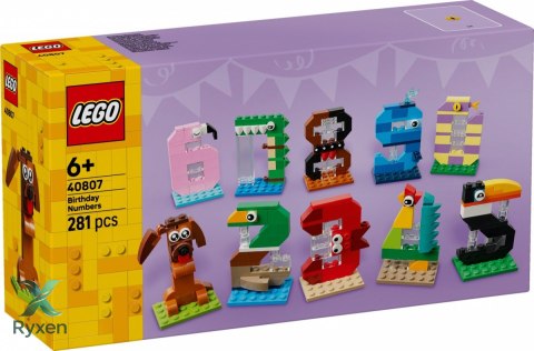 Klocki iconic 40807 urodzinowe cyferki LEGO