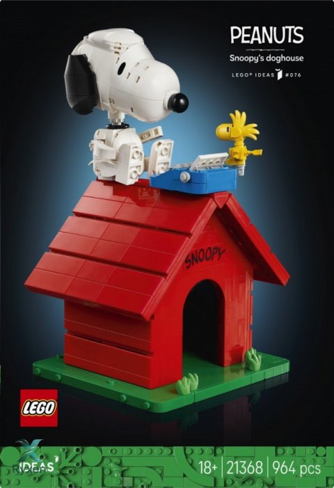 Klocki ideas 21368 fistaszki: buda snoopyego LEGO