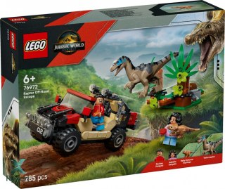 Klocki jurassic world 76972 ucieczka terenówką przed raptorem LEGO