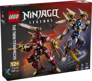 Klocki ninjago 71870 bliźniacze tytanowe mechy LEGO