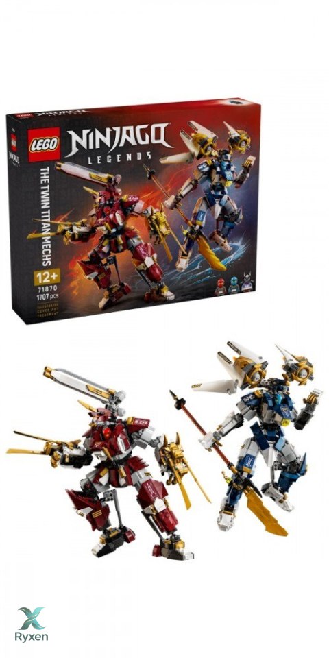 Klocki ninjago 71870 bliźniacze tytanowe mechy LEGO
