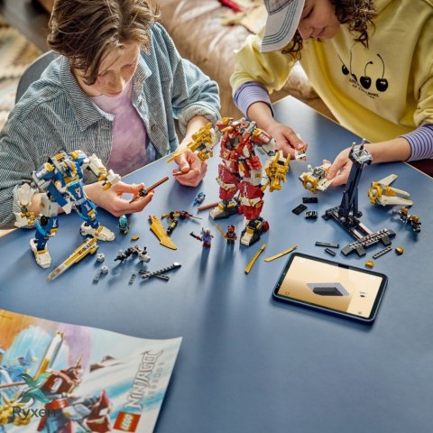 Klocki ninjago 71870 bliźniacze tytanowe mechy LEGO