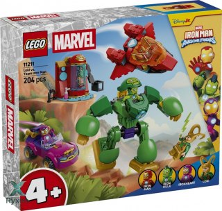 Klocki super heroes 11211 loki kontra drużyna iron mana LEGO