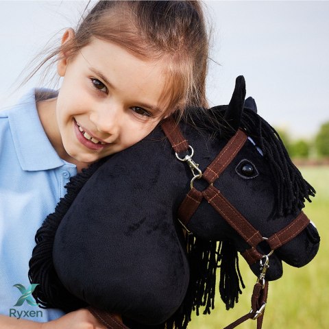 Koń na kiju hobby horse hoppihorse a3 czarny, maść kara TOOTINY