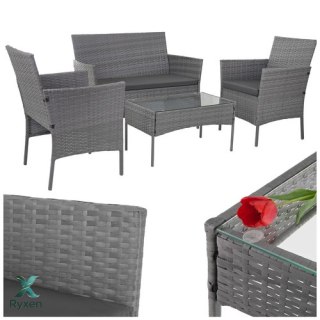 Meble ogrodowe rattanowe antracyt Gardlov 26907 GARDLOV