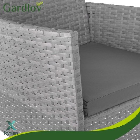 Meble ogrodowe rattanowe antracyt Gardlov 26907 GARDLOV