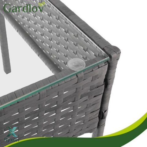 Meble ogrodowe rattanowe antracyt Gardlov 26907 GARDLOV