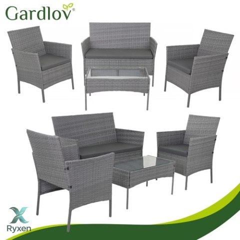 Meble ogrodowe rattanowe antracyt Gardlov 26907 GARDLOV