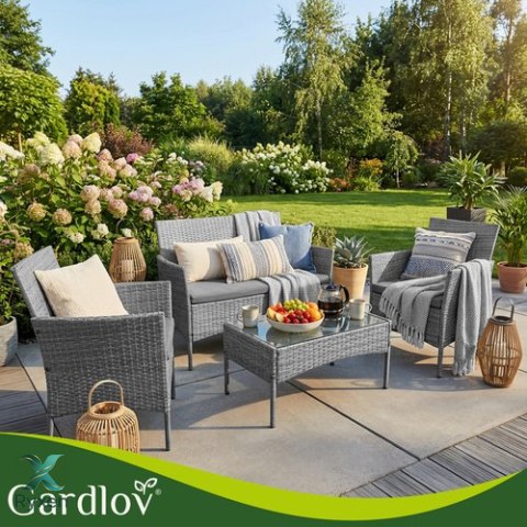 Meble ogrodowe rattanowe antracyt Gardlov 26907 GARDLOV