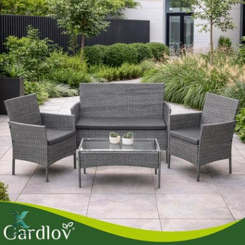 Meble ogrodowe rattanowe antracyt Gardlov 26907 GARDLOV