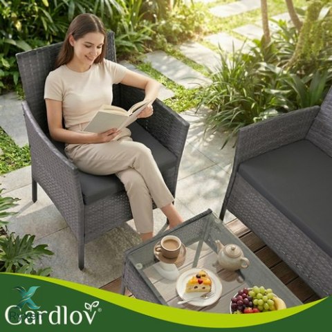Meble ogrodowe rattanowe antracyt Gardlov 26907 GARDLOV