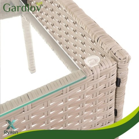Meble ogrodowe rattanowe beżowe Gardlov 26909 GARDLOV