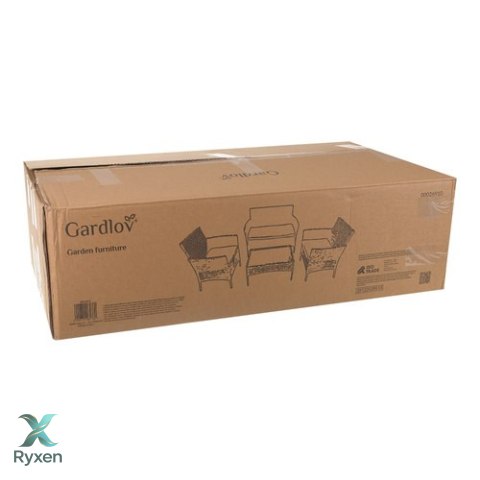 Meble ogrodowe rattanowe szare Gardlov 26910 GARDLOV