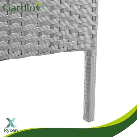 Meble ogrodowe rattanowe szare Gardlov 26910 GARDLOV