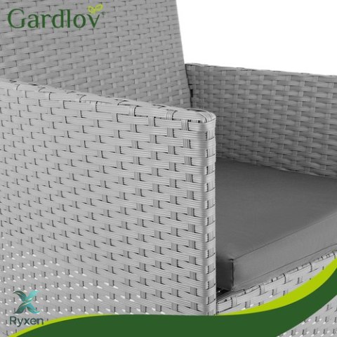 Meble ogrodowe rattanowe szare Gardlov 26910 GARDLOV