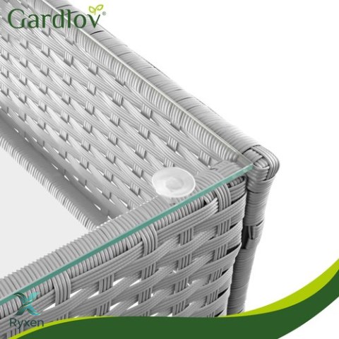 Meble ogrodowe rattanowe szare Gardlov 26910 GARDLOV