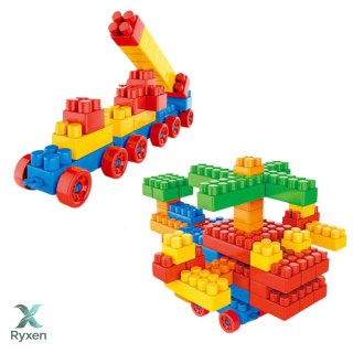 Zestaw Klocki Konstrukcyjne Przestrzenne Kolorowe 100 el. LEAN TOYS