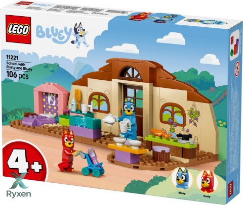 Klocki bluey 11221 szkoła z ryżykiem i blue LEGO