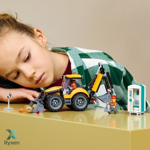 Klocki city 60480 Żółta koparko-ładowarka LEGO