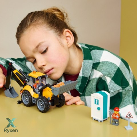 Klocki city 60480 Żółta koparko-ładowarka LEGO