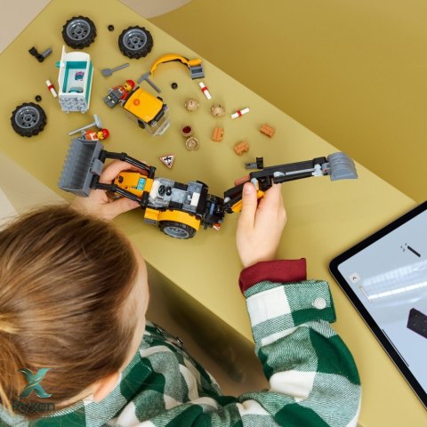 Klocki city 60480 Żółta koparko-ładowarka LEGO