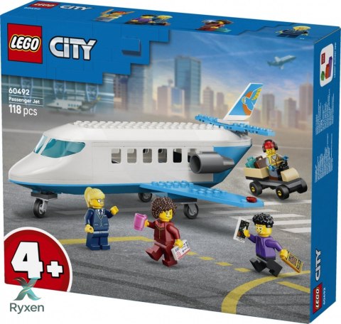 Klocki city 60492 samolot pasażerski LEGO