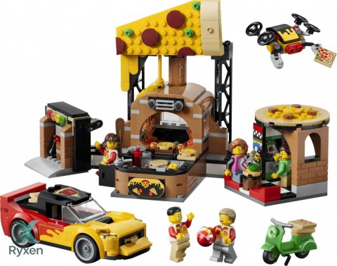 Klocki city 60496 dostawa pizzy z pojazdami LEGO
