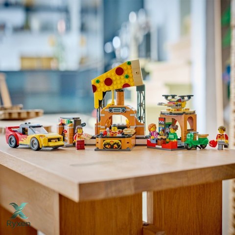Klocki city 60496 dostawa pizzy z pojazdami LEGO