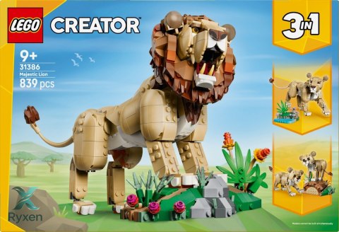 Klocki creator 31386 dzikie zwierzęta: dumny lew LEGO