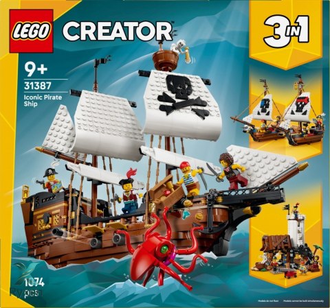 Klocki creator 31387 legendarny statek piracki LEGO