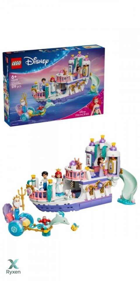 Klocki disney 43299 królewska łódź weselna arielki LEGO