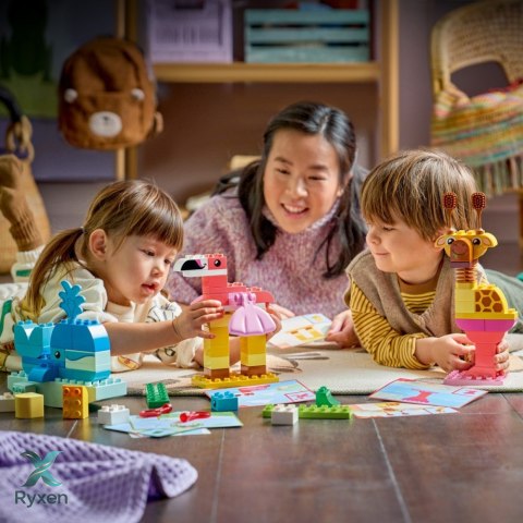 Klocki duplo 10472 gra w budowanie zwierzątek LEGO