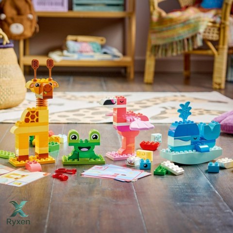 Klocki duplo 10472 gra w budowanie zwierzątek LEGO