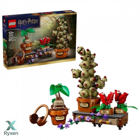 Klocki harry potter 76474 rośliny z lekcji zielarstwa w hogwarcie LEGO