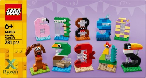 Klocki iconic 40807 urodzinowe cyferki LEGO