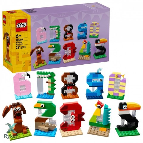 Klocki iconic 40807 urodzinowe cyferki LEGO
