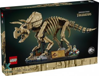 Klocki jurassic world 77985 szkielety dinozaurów: triceratops LEGO