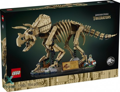 Klocki jurassic world 77985 szkielety dinozaurów: triceratops LEGO
