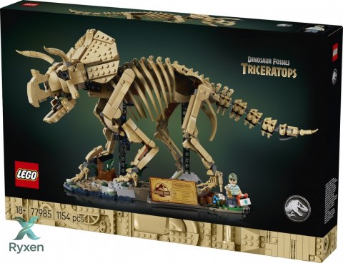 Klocki jurassic world 77985 szkielety dinozaurów: triceratops LEGO